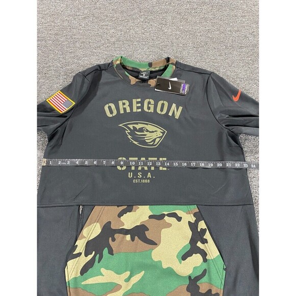Nike Oregon State Beavers Sweater Mens Large Black Camo Sweatshirt DD4315-010 - Picture 3 of 16